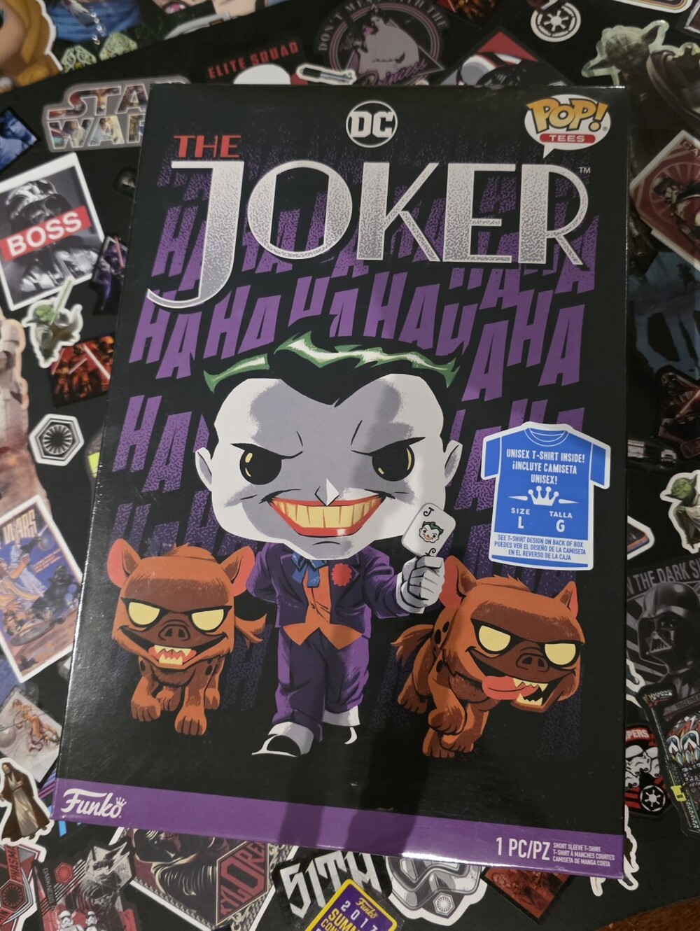 DC Joker Pop! Tee — Black, Purple & Yellow Graphic Shirt